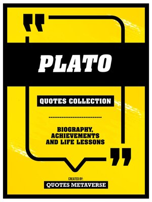 cover image of Plato--Quotes Collection